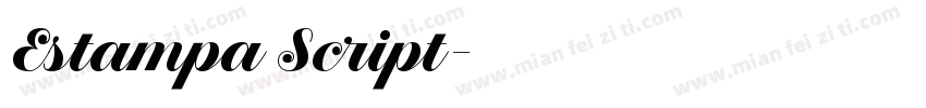 Estampa Script字体转换
